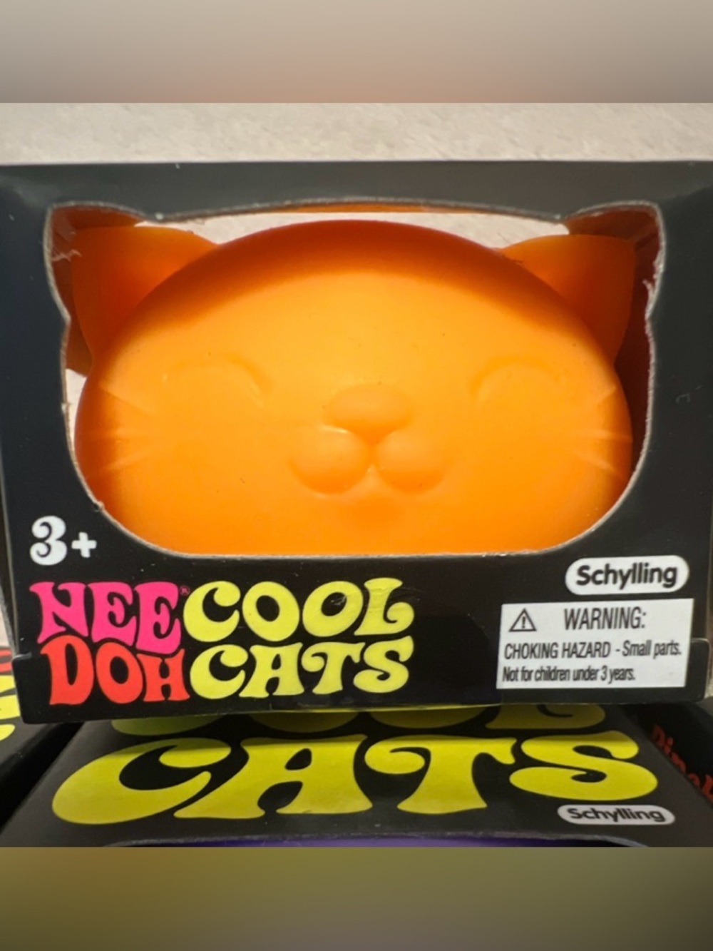 Cool Cats Squishy Sensory Toy - assorted colors (Pink, Orange, Teal, Purple) - Picture 5 of 5